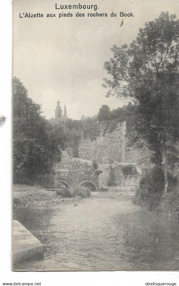 LUXEMBOURG  ALZETTE AUX PIEDS DES ROCHERS DU BOCK - Berdorf