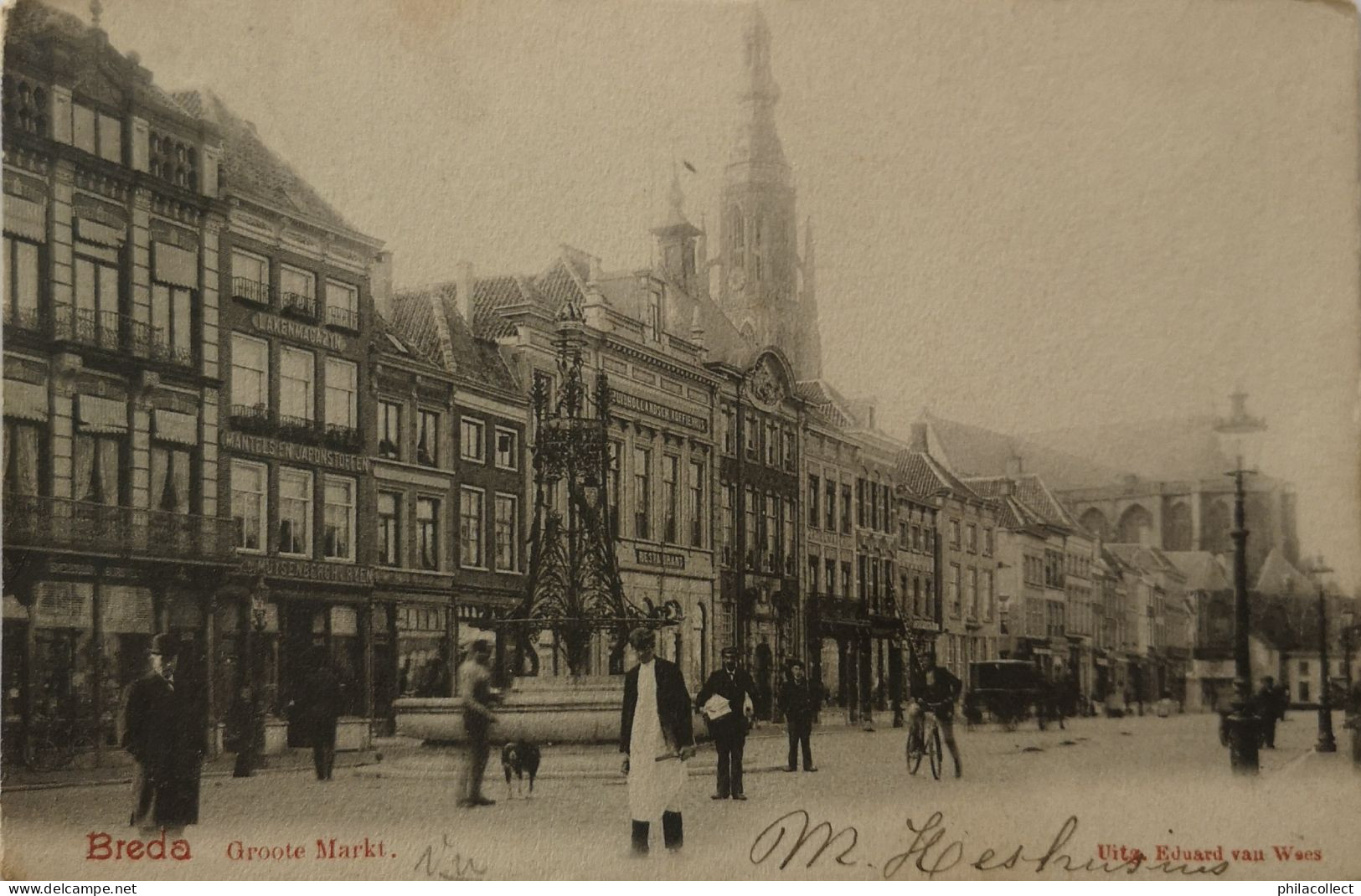 Breda (N - Br.)  Groote Markt 1902 - Breda