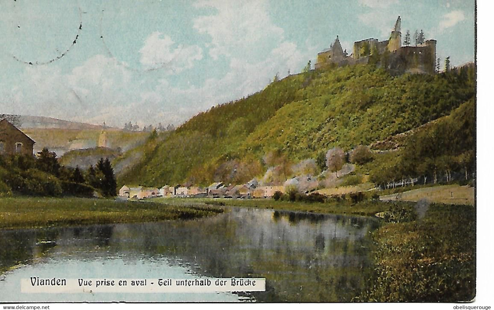 LUXEMBOURG  VIANDEN VUE EN AVAL TEIL UNTERHALB DER BRUCKE CHATEAU EN - Berdorf