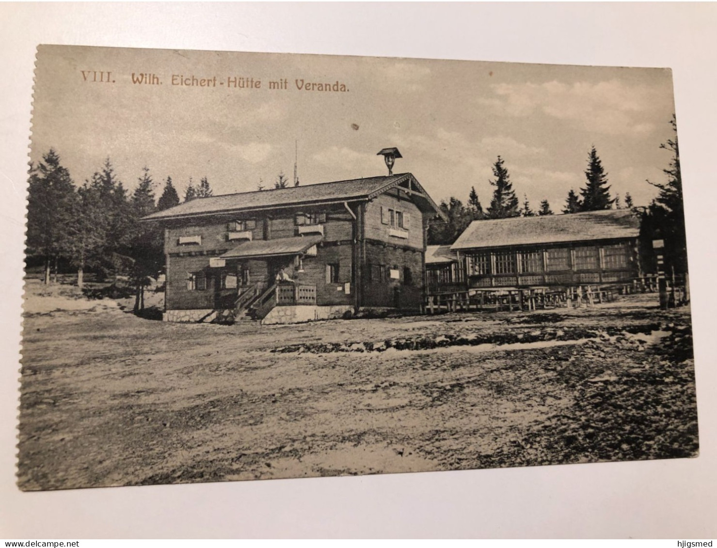 Austria Österreich Oberhöflein Wilhelm Eichert Hütte Huette Veranda Tourist Shelter 16236 Post Card POSTCARD - Wiener Neustadt