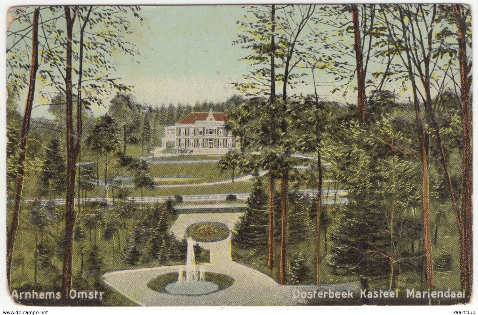 Oosterbeek - Kasteel Mariendaal - Arnhems Omstr - (Gelderland) - 1908 - Kunstchromo No. 476 J.H. Schaefer - Oosterbeek