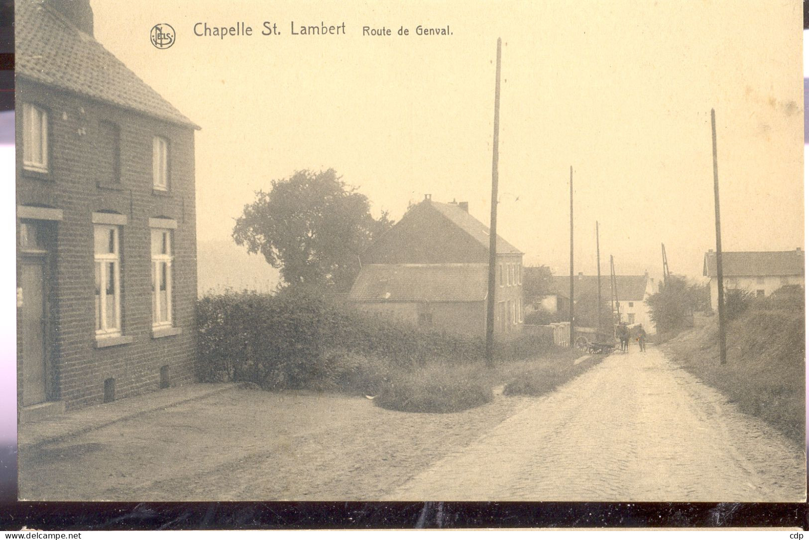 Cpa Chapelle Saint Lambert  Route De Genval - Lasne