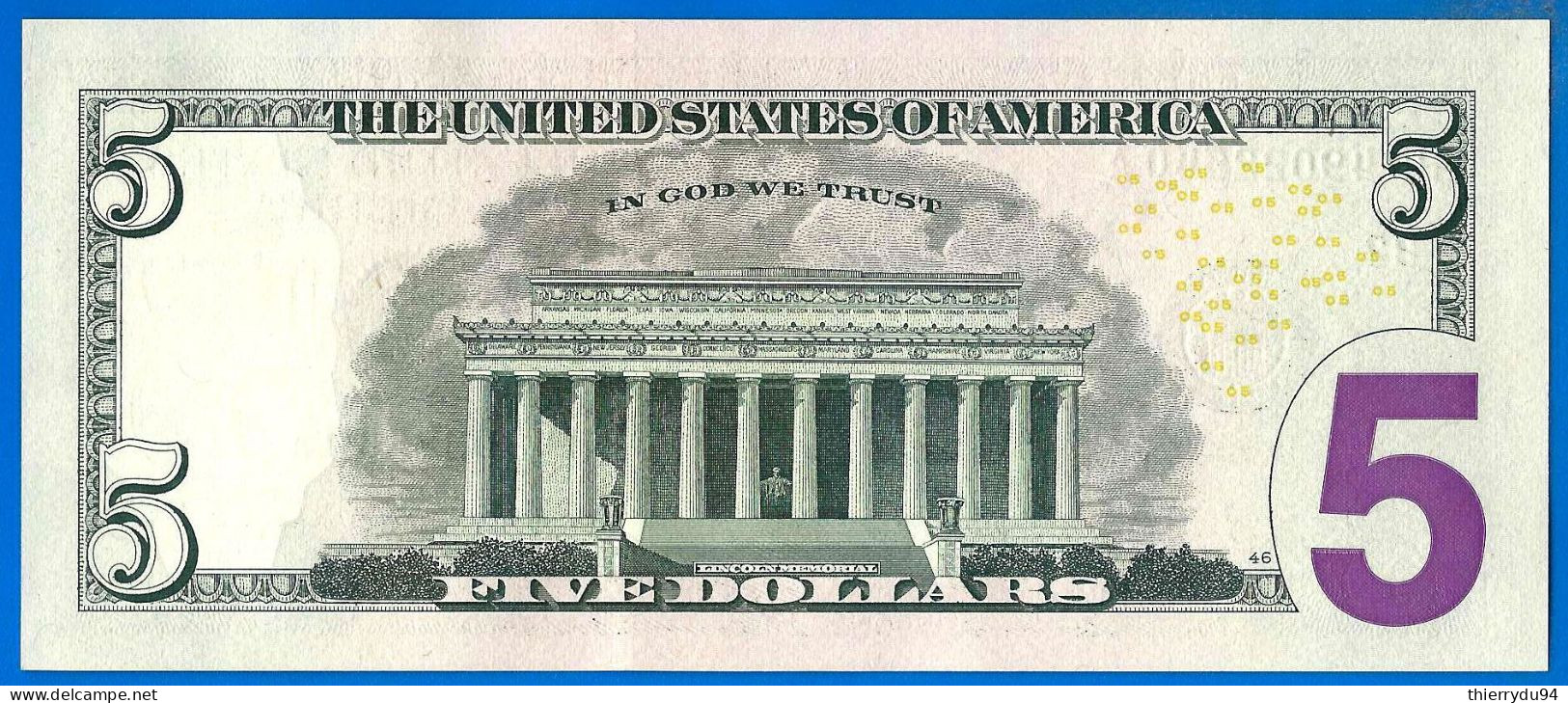 Usa 5 Dollars 2017 A Neuf UNC Mint New York B2 Suffixe A Billet Etats Unis United States Dollar US Paypal Crypto OK - Billets De La Federal Reserve (1928-...)