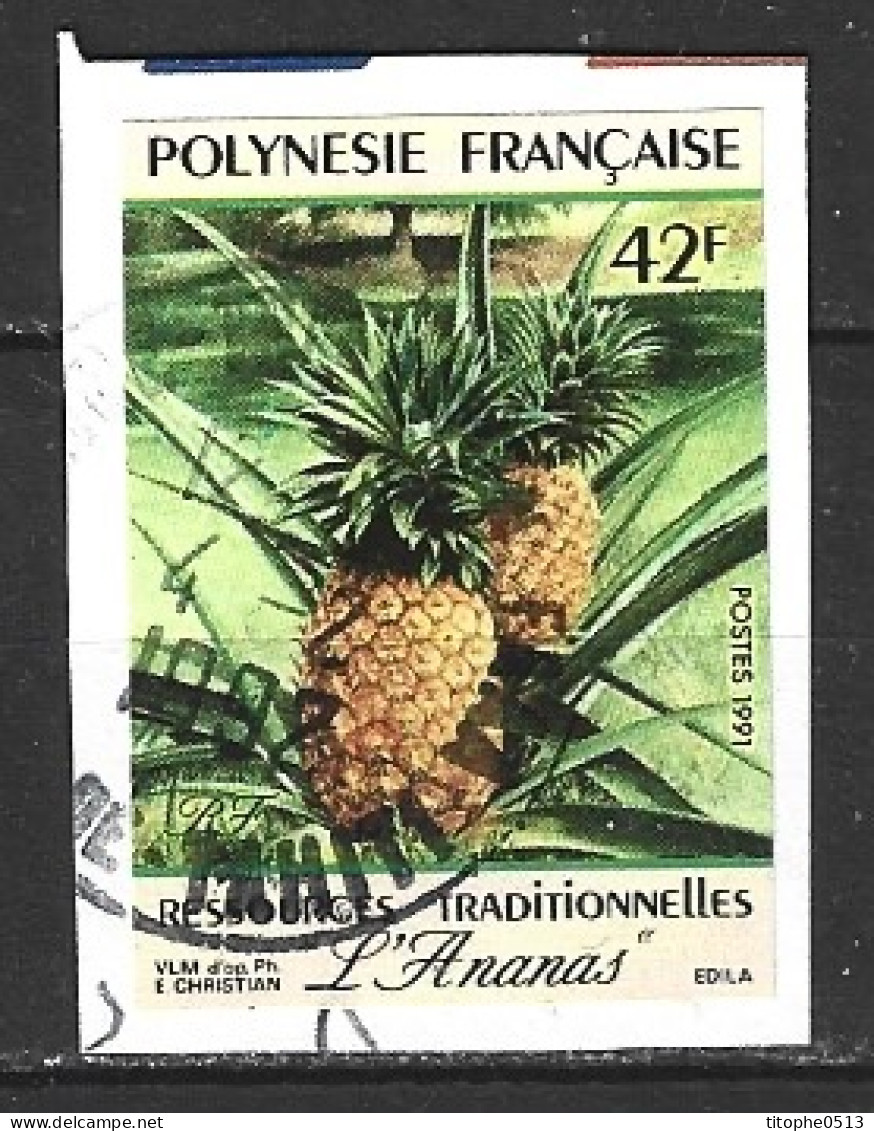 POLYNESIE. N°374 Oblitéré De 1991. Ananas. - Oblitérés