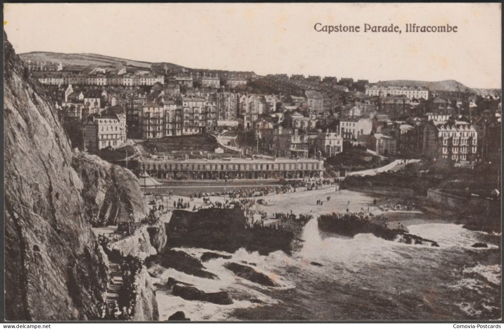 Capstone Parade, Ilfracombe, Devon, 1920 - Valentine's Postcard - Ilfracombe