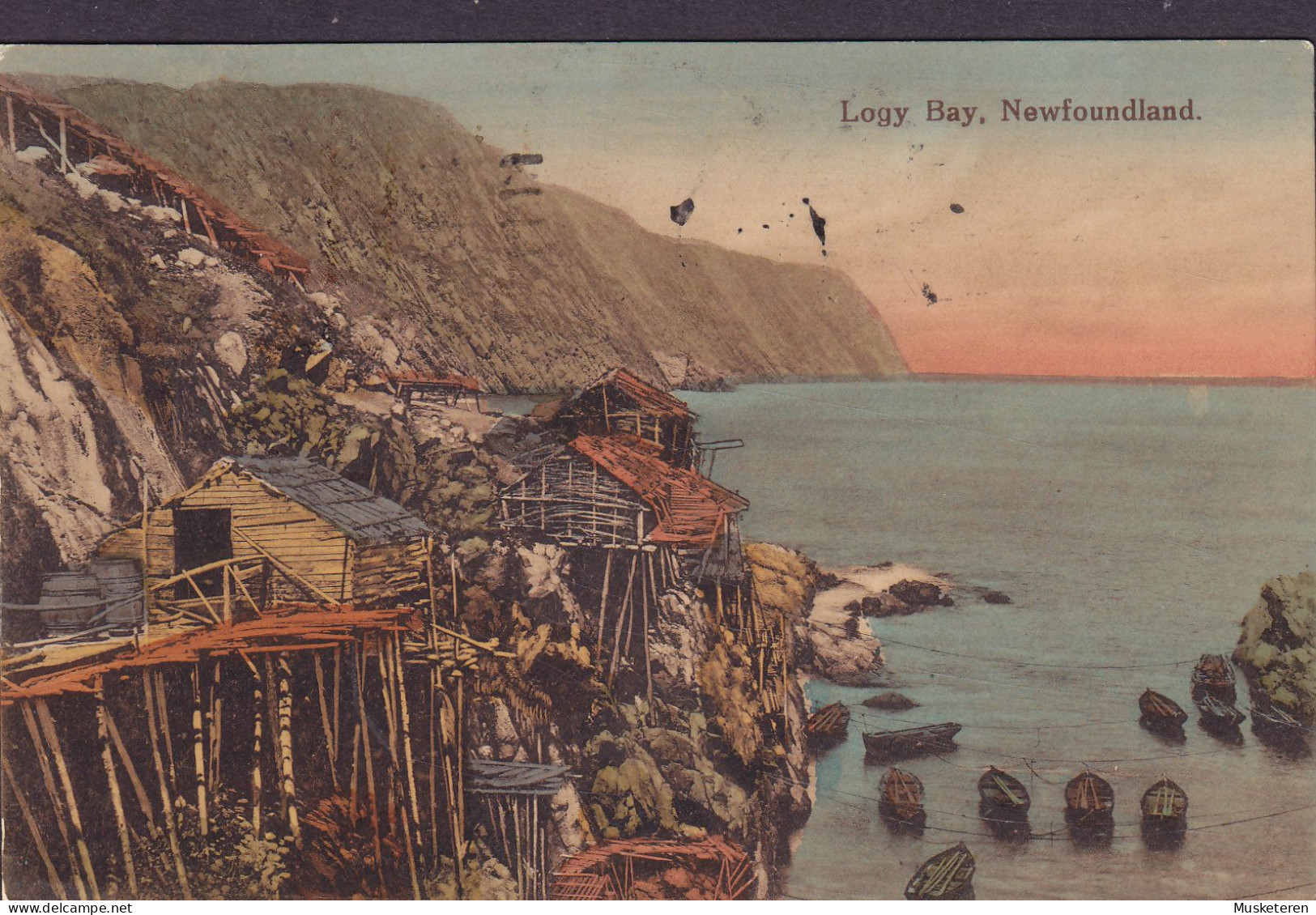 Canada CPA Logy Bay, Newfoundland No. 1149 Ayre & Sons St. John's HALIFAX 1927 (2 Scans) - Autres & Non Classés