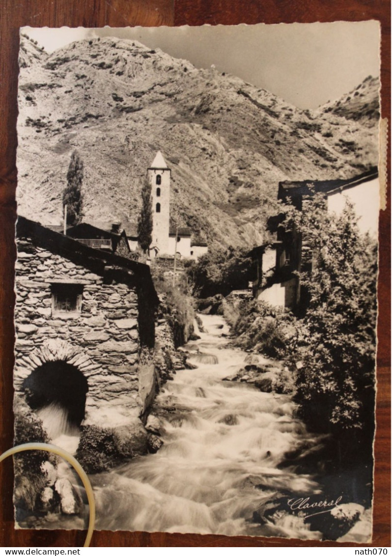 1950's Cpsm Canillo Andorre Cover Vallées D'Andorre Andorra Croix Gothique Les Escaldes - Storia Postale
