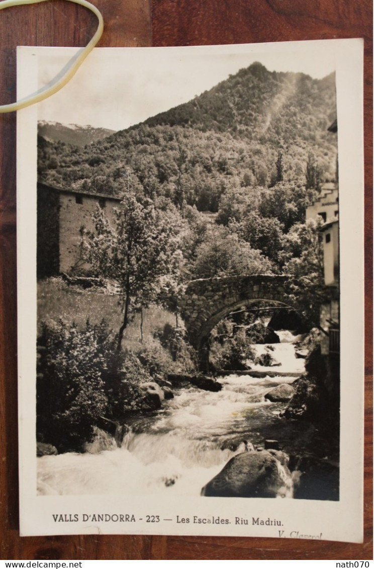 1955 Cpsm Andorre Cover Vallées D'Andorre Andorra Les Escaldes Riu Madriu - Brieven En Documenten