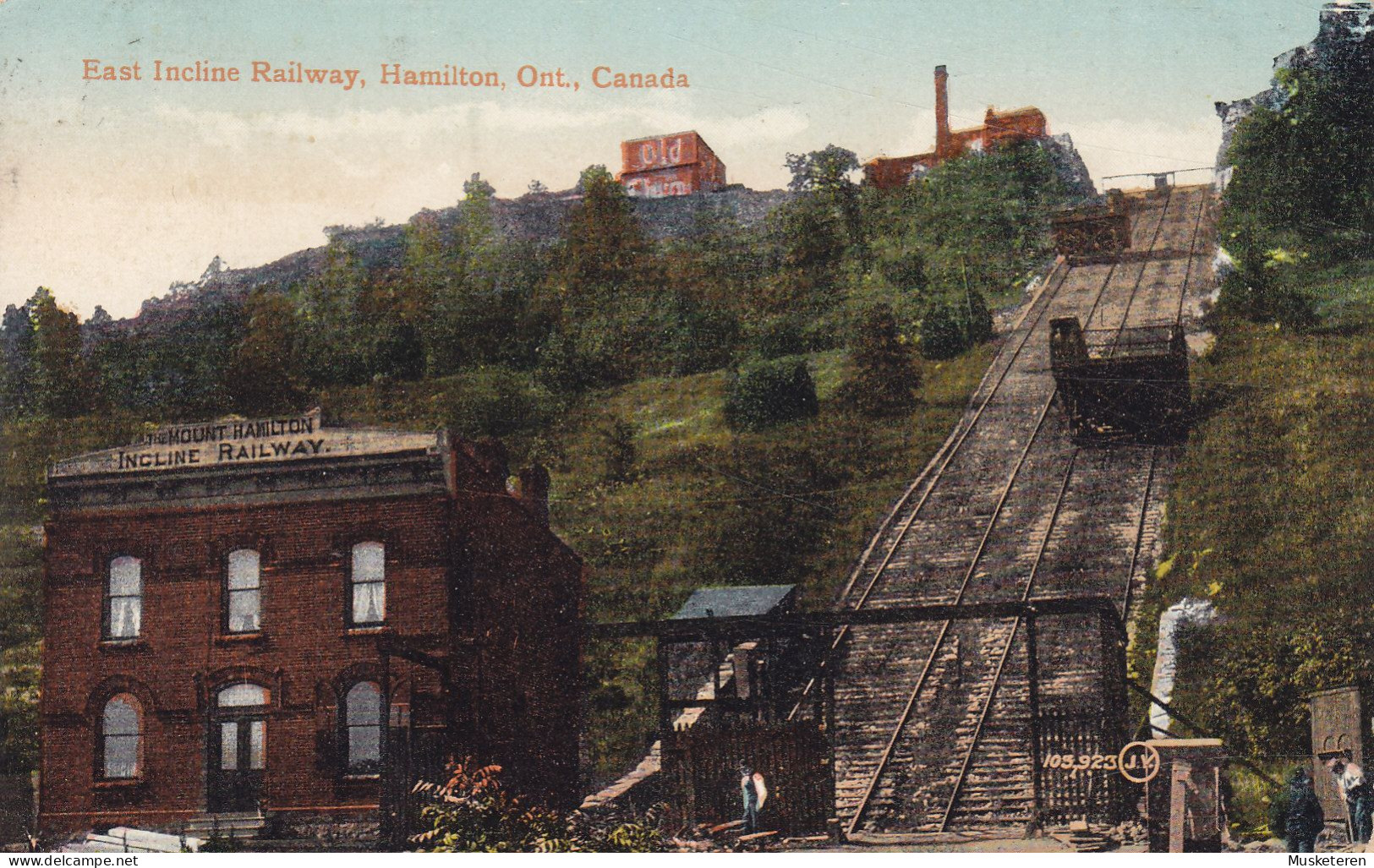 Canada CPA East Incline Railway, Hamilton, Ont. Valentine & Sons HAMILTON 1917 SCHENECTADY New York (2 Scans) - Hamilton