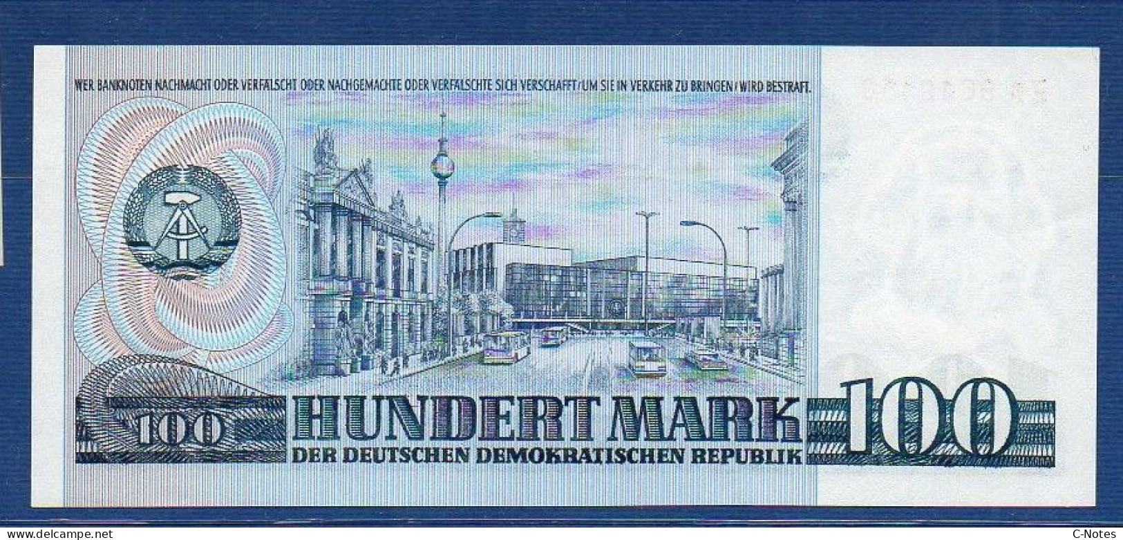 GERMANY - DEMOCRATIC REPUBLIC -  P.31 – 100 Mark 1975 UNC, S/n ZA9619158  - REPLACEMENT - 100 Mark