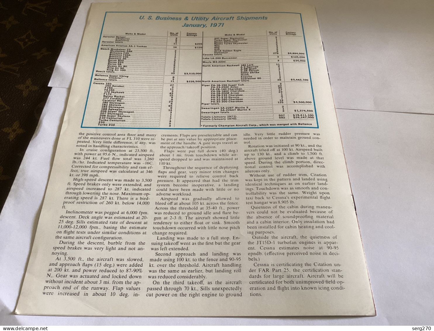 February 22, 1971 Aviation Week & Space Technology McGraw-Hill Publication Avion - Transport