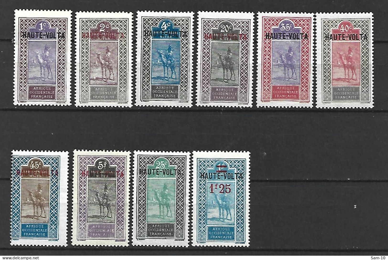 Timbre Colonie Françaises Haute-Volta Neuf * N 1 / 3 + 7 + 10 / 12 + 17 + 27 + 36 - Unused Stamps