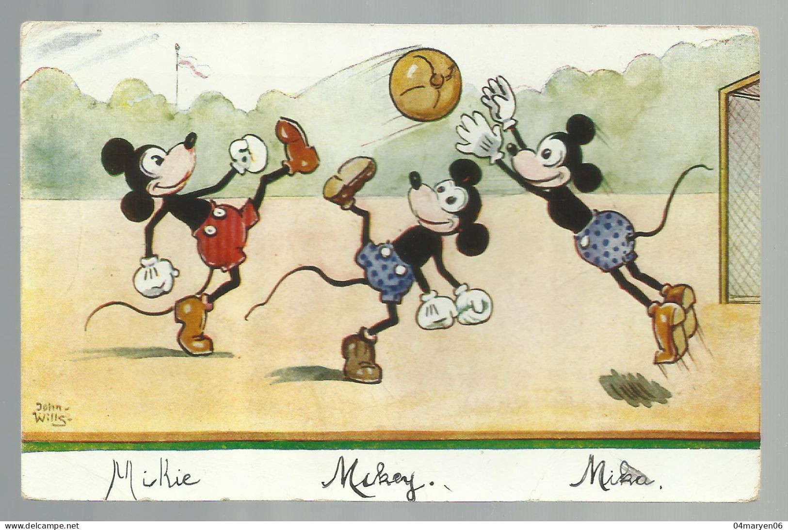 ***  DISNEY / MICKEY   ***  -  Illustrator  :  JOHN WILLS   -  Zie / Voir Scan's - Sonstige & Ohne Zuordnung