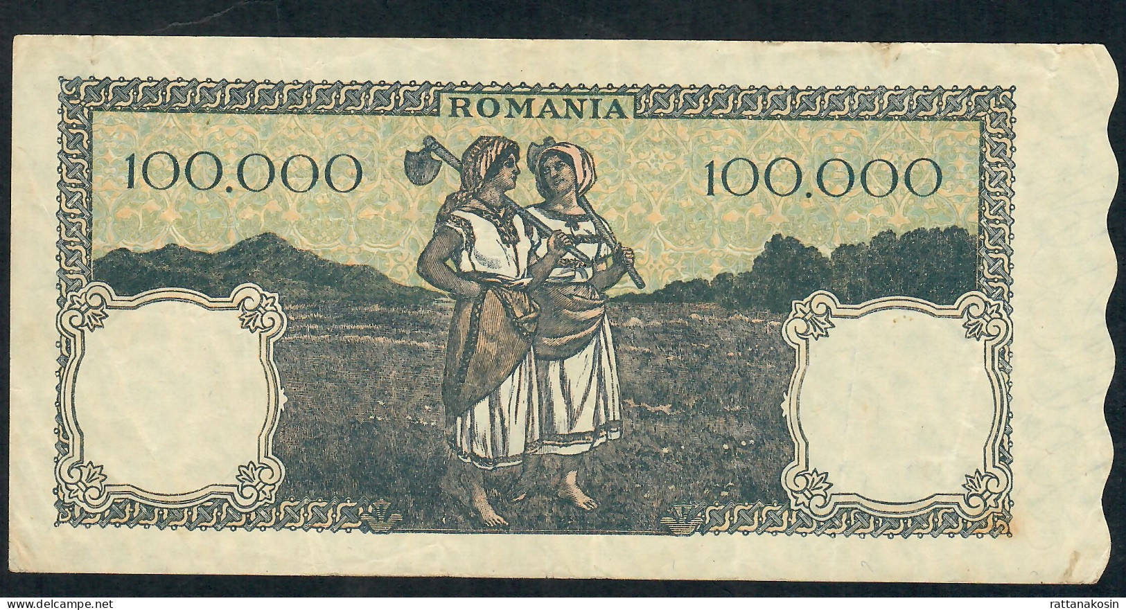 ROMANIA  P58  100.000 LEI  20.12.1946     VF - Roumanie