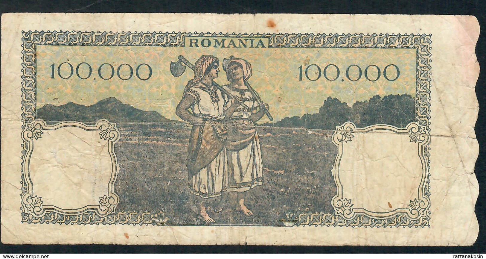 ROMANIA  P58  100.000 LEI  28.5.1946  #I/2    FINE - Roumanie