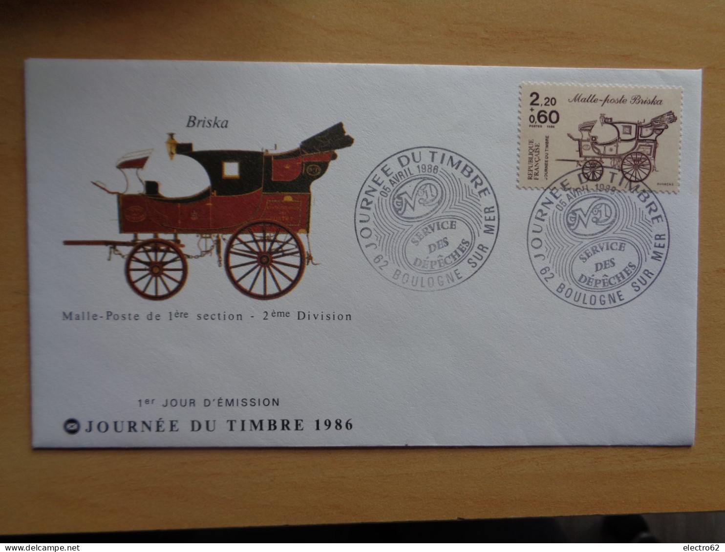 Journée Du Timbre Poste Malle-poste Briska El Correo Das Postamt The Post Office Service Des Dépêches 1986 FDC - Diligences