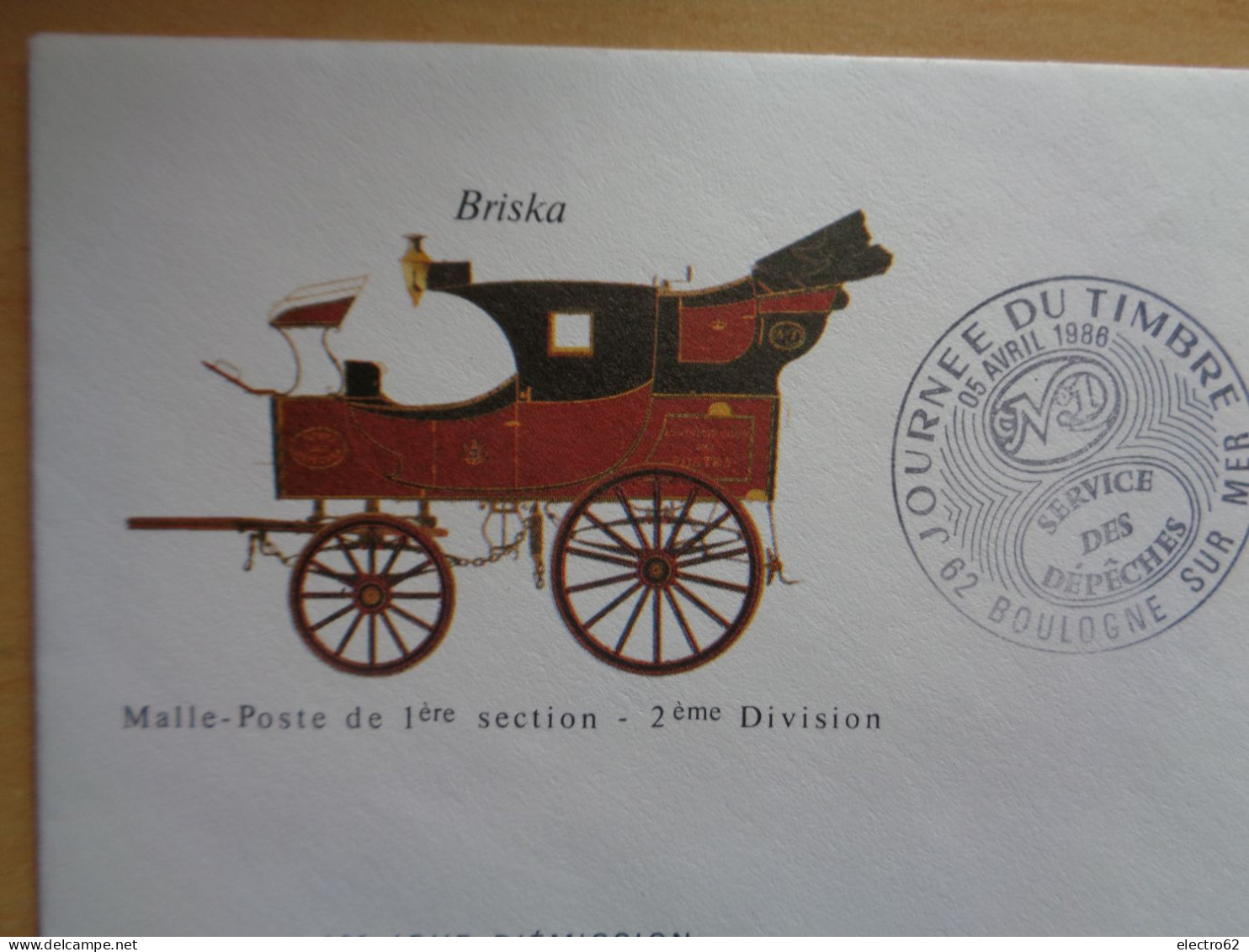 Journée Du Timbre Poste Malle-poste Briska El Correo Das Postamt The Post Office Service Des Dépêches 1986 FDC - Diligences