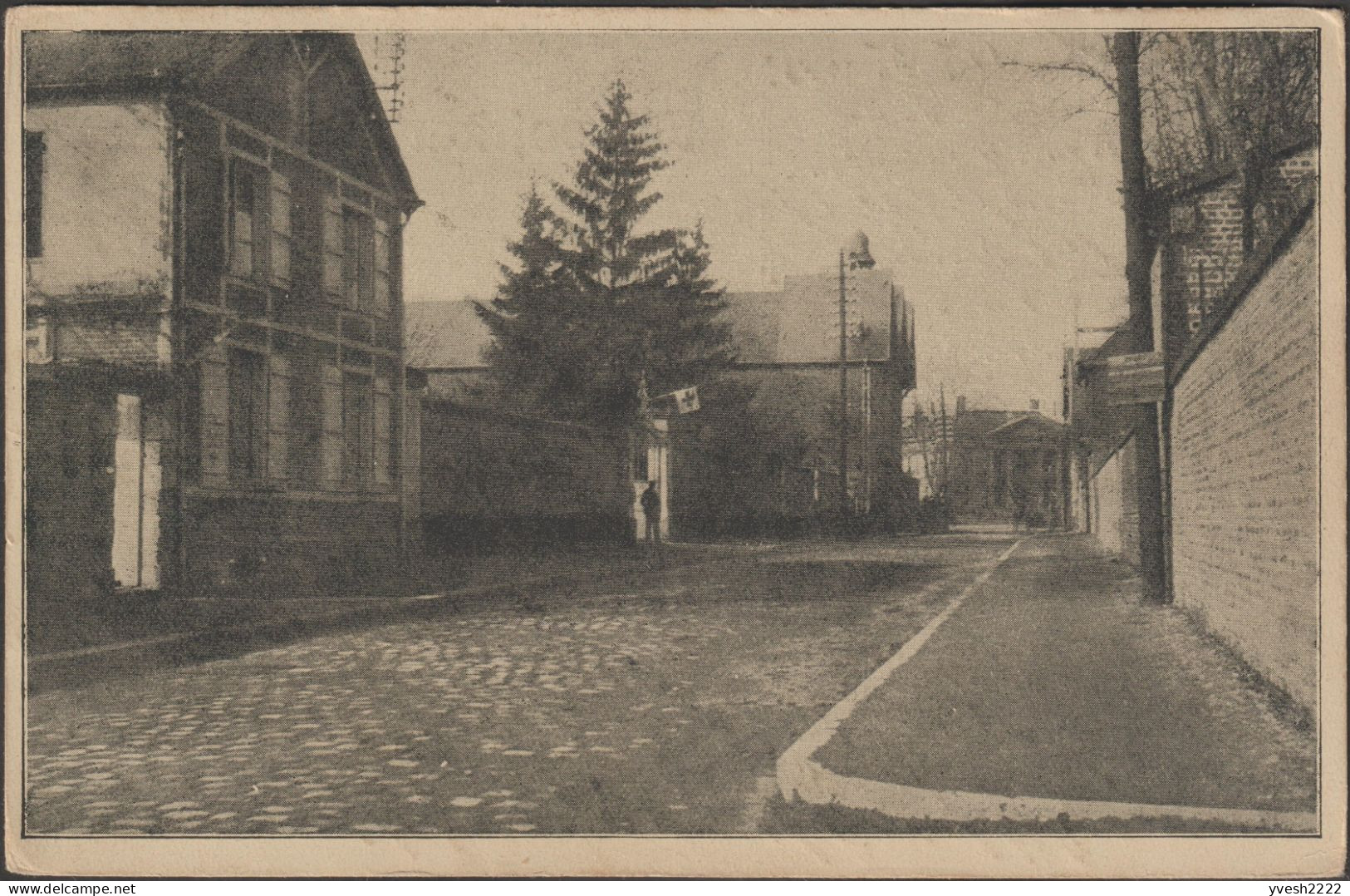 Allemagne / France 1918. Carte De Franchise Militaire. Bâtiment De La Croix-Rouge. Rue Rebaptisée Herzogstraße - Termalismo