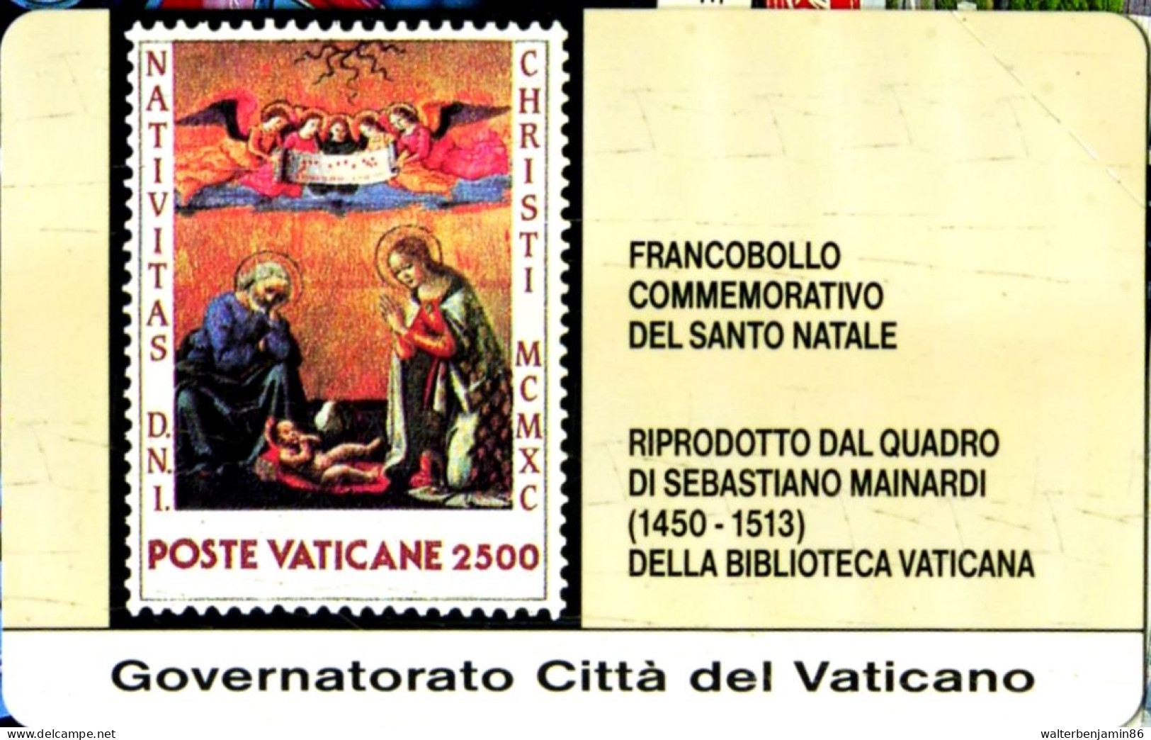 G VA 3 C&C 6003 SCHEDA TELEFONICA NUOVA MAGNETIZZATA VATICANO FRANCOBOLLO COME FOTO - Vatican