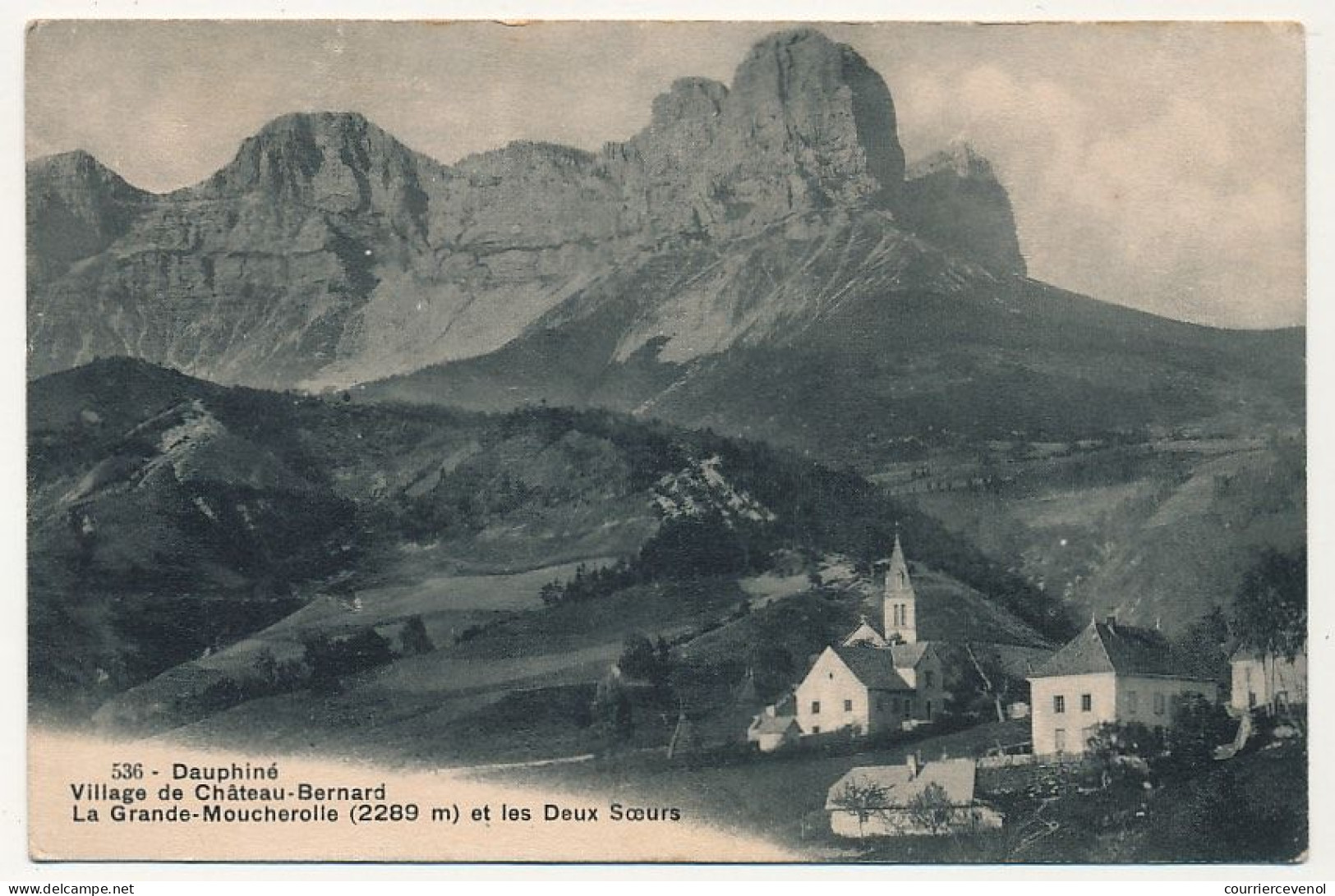 CPA - CHATEAU-BERNARD (Drôme) - Village... La Grande-Moucherolle Et Les Deux Soeurs - Sonstige & Ohne Zuordnung