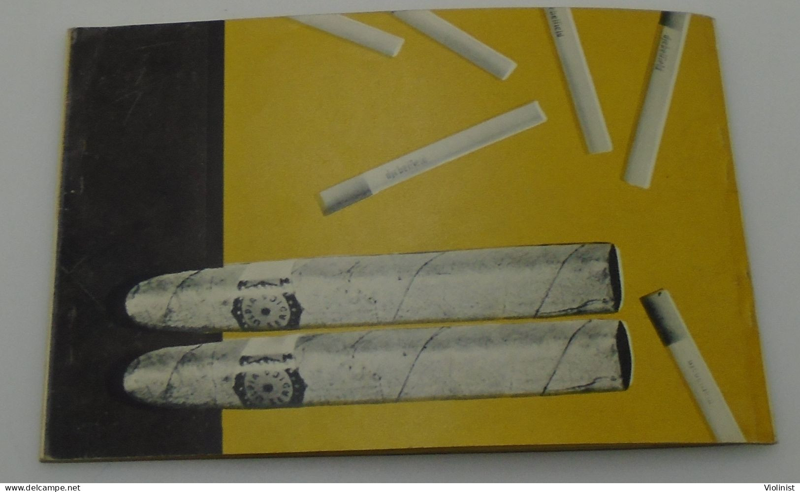 Old brochure of Bulgarian cigarettes