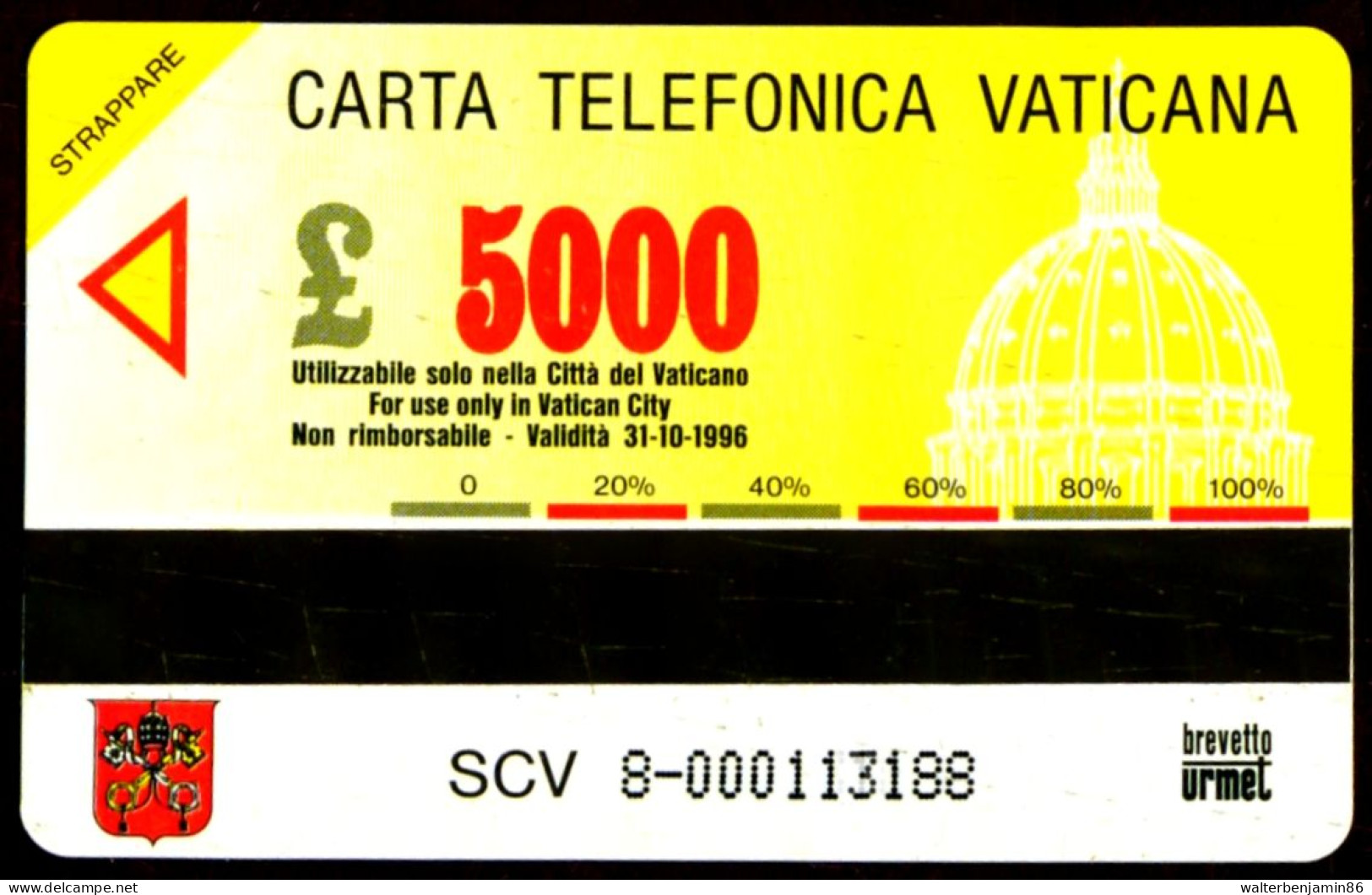 G VA 8 C&C 6008 SCHEDA TELEFONICA NUOVA MAGNETIZZATA VATICANO NATIVITA' 1993 - Vaticaanstad