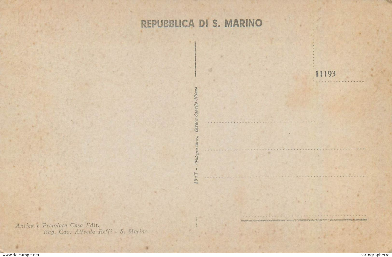 Republica Di San Marino Panorama Della Citta - San Marino