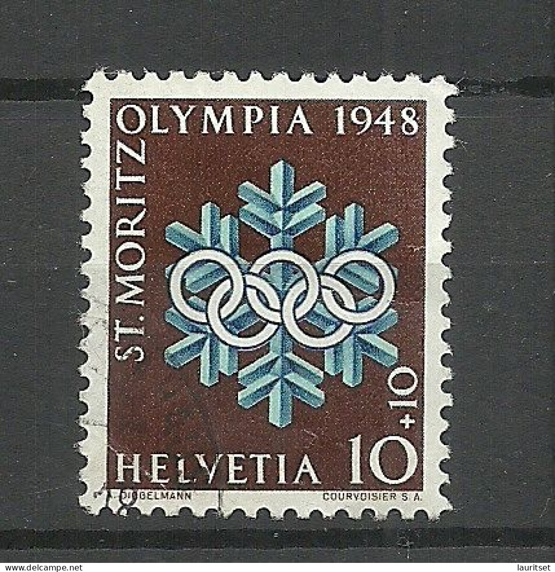 Schweiz 1948 Michel 493 Olympic Games St. Moritz O - Winter 1948: St. Moritz