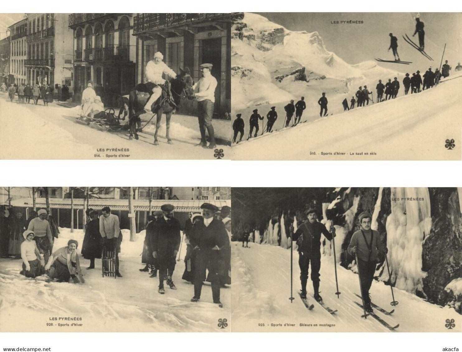 WINTERSPORT INCL. SKIING 25 Vintage Postcards Pre-1940 (L6580) - Collections & Lots