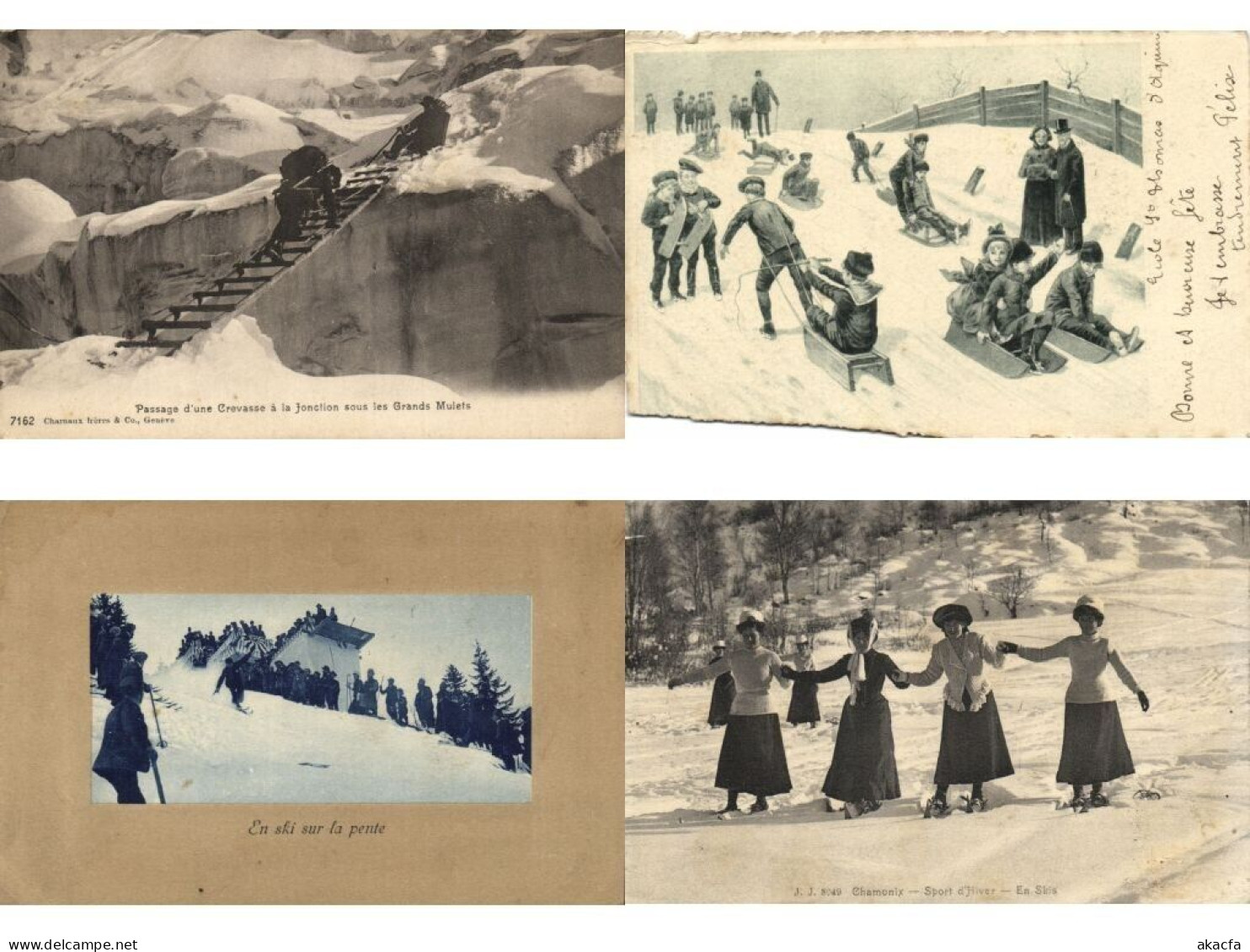 WINTERSPORT INCL. SKIING 25 Vintage Postcards Pre-1940 (L6580) - Verzamelingen & Kavels