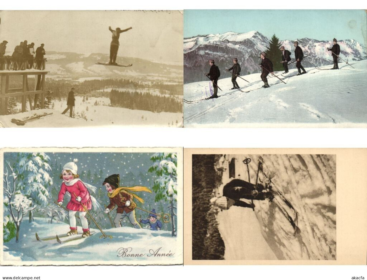 WINTERSPORT INCL. SKIING 25 Vintage Postcards Pre-1940 (L6580) - Verzamelingen & Kavels