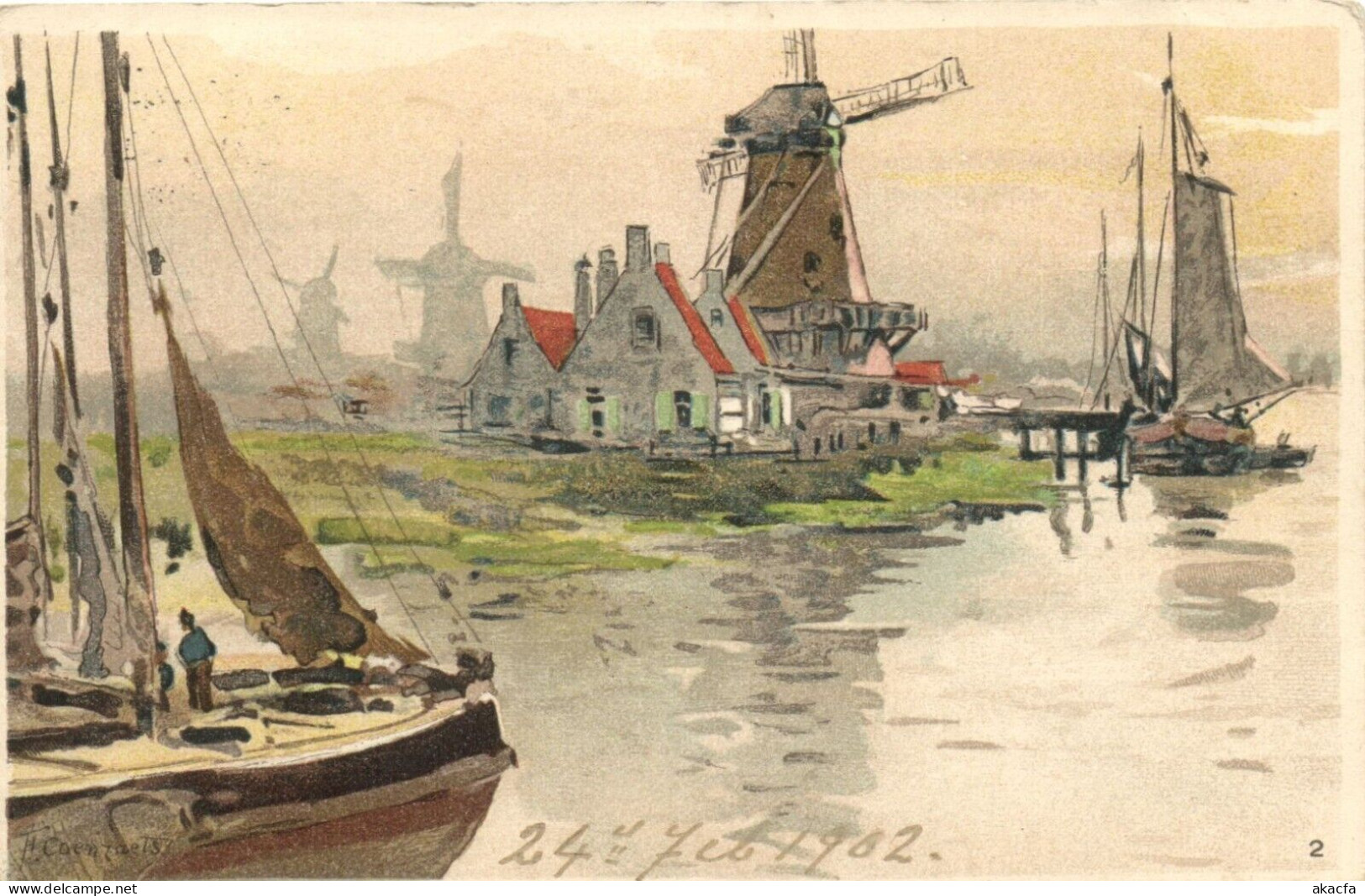 NETHERLANDS 21 Vintage Litho Postcards Mostly Pre-1920 (L6587) - Collections & Lots