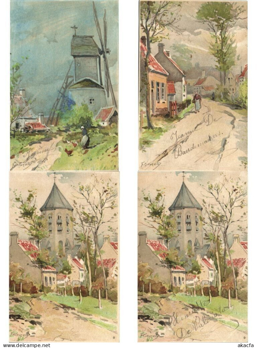 NETHERLANDS 21 Vintage Litho Postcards Mostly Pre-1920 (L6587) - Collezioni E Lotti