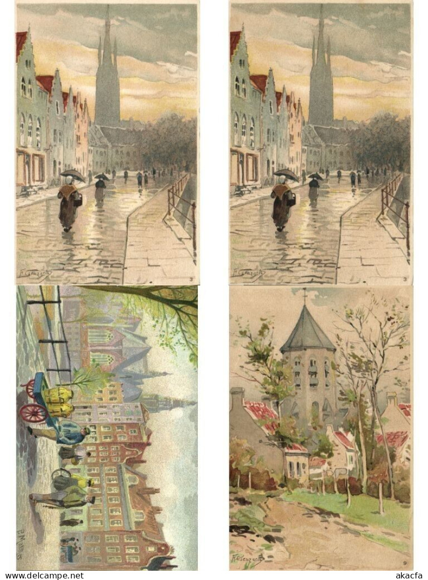 NETHERLANDS 21 Vintage Litho Postcards Mostly Pre-1920 (L6587) - Verzamelingen & Kavels