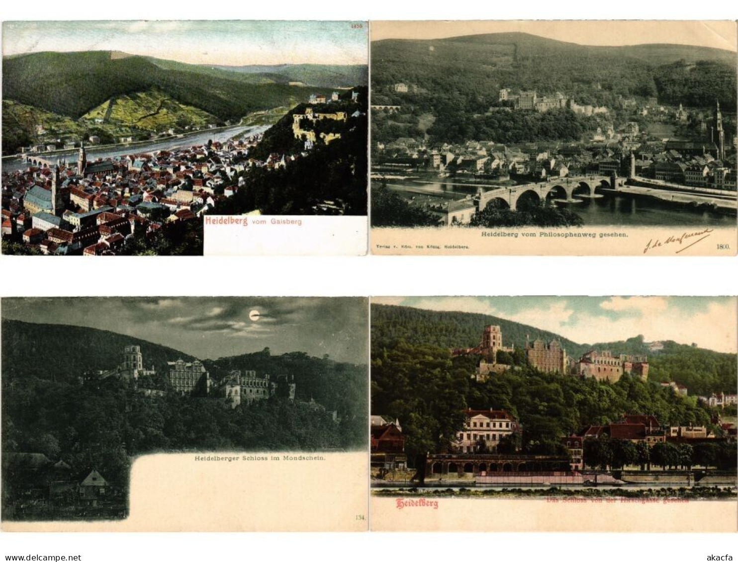 HEIDELBERG Germany 51 Vintage Postcards Mostly pre-1920 (L6575)