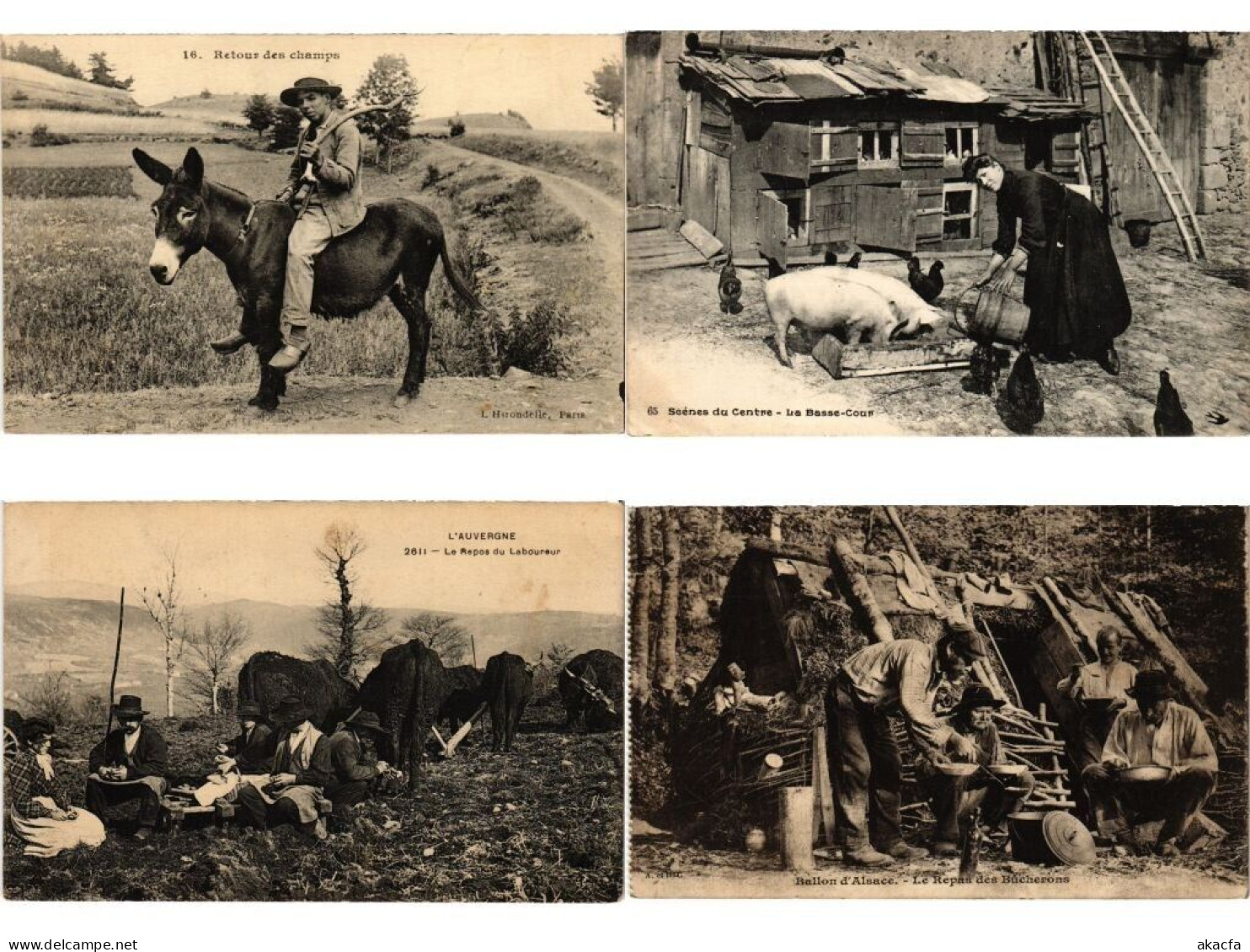 AGRICULTURE LIFE FRANCE, 94 Vintage Postcards Pre-1940 (L6196) - Sammlungen & Sammellose