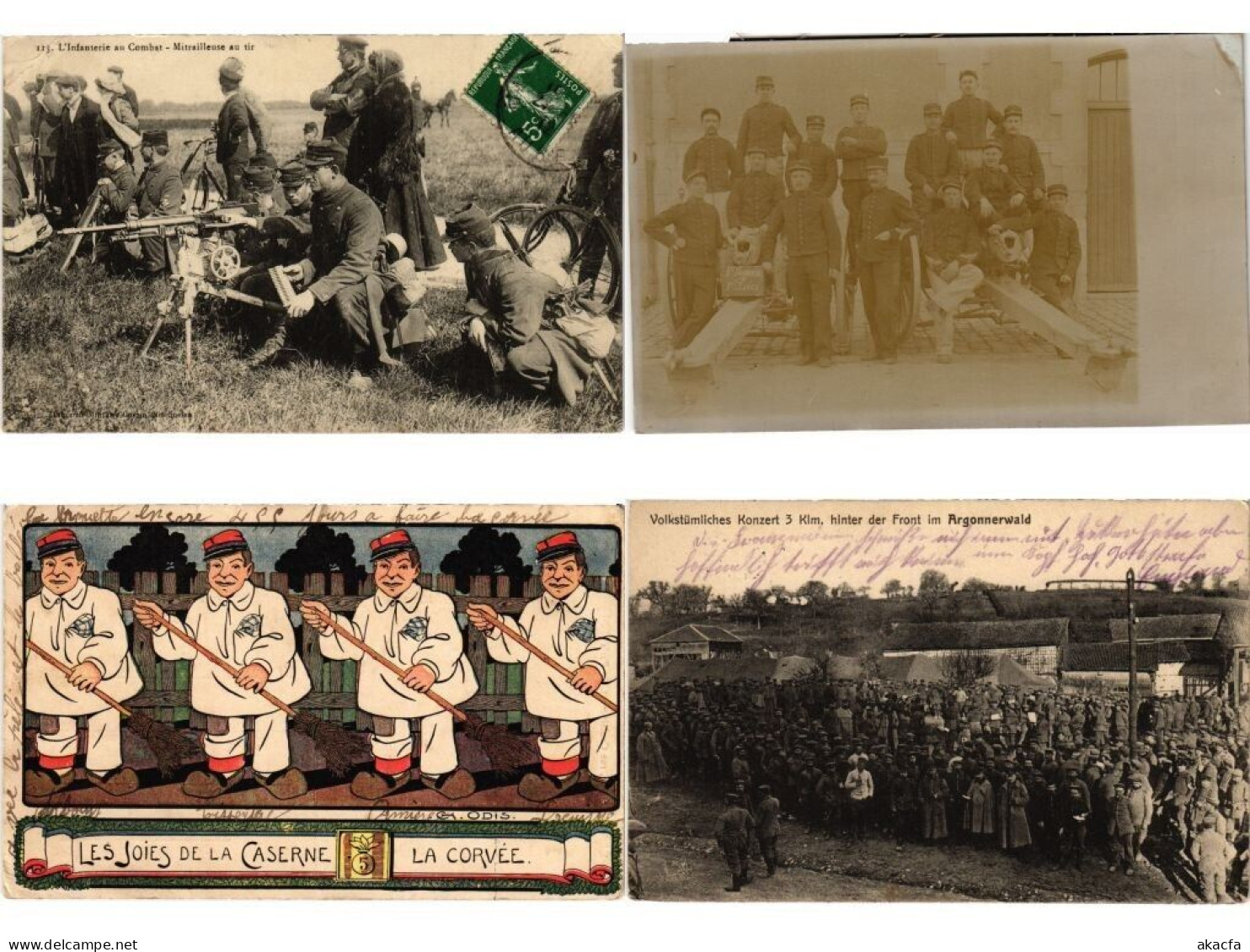 MILITARY, 250 Vintage Postcards Mostly Pre-1940 (L6200) - Colecciones Y Lotes