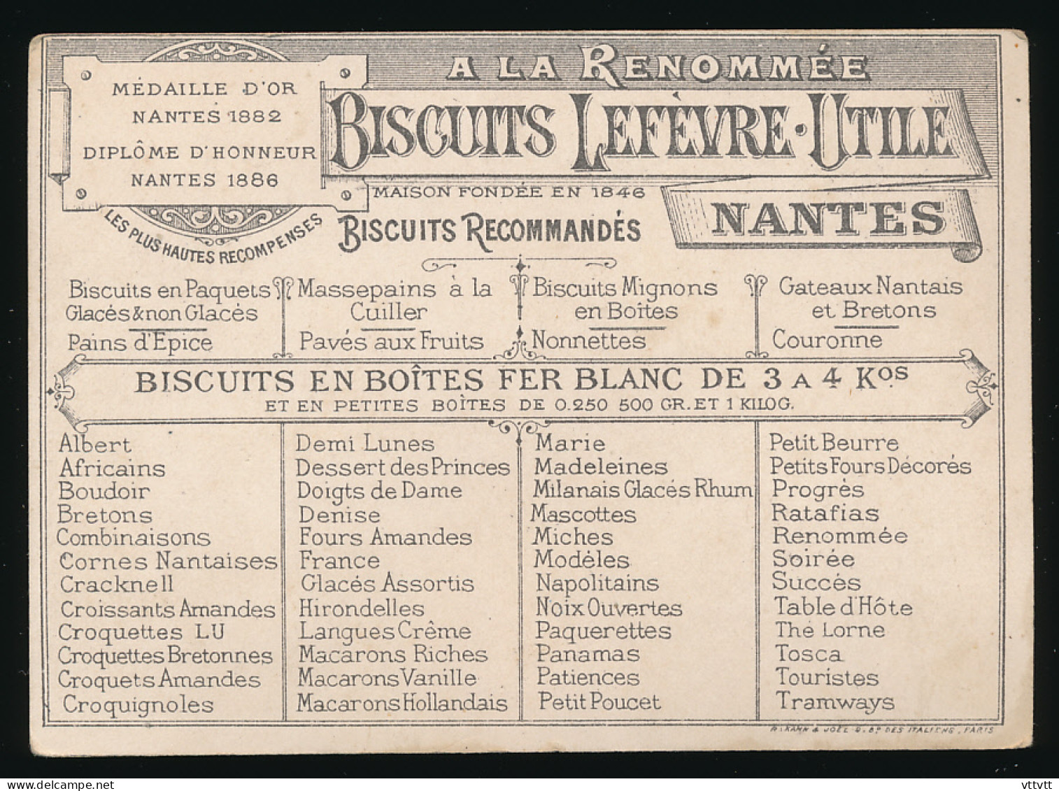 Chromo : Biscuits Lefèvre-Utile, Nantes, LU "L'affichage Au Village", Militaria, Soldats, Armée, Militaires, 2 Scans - Lu