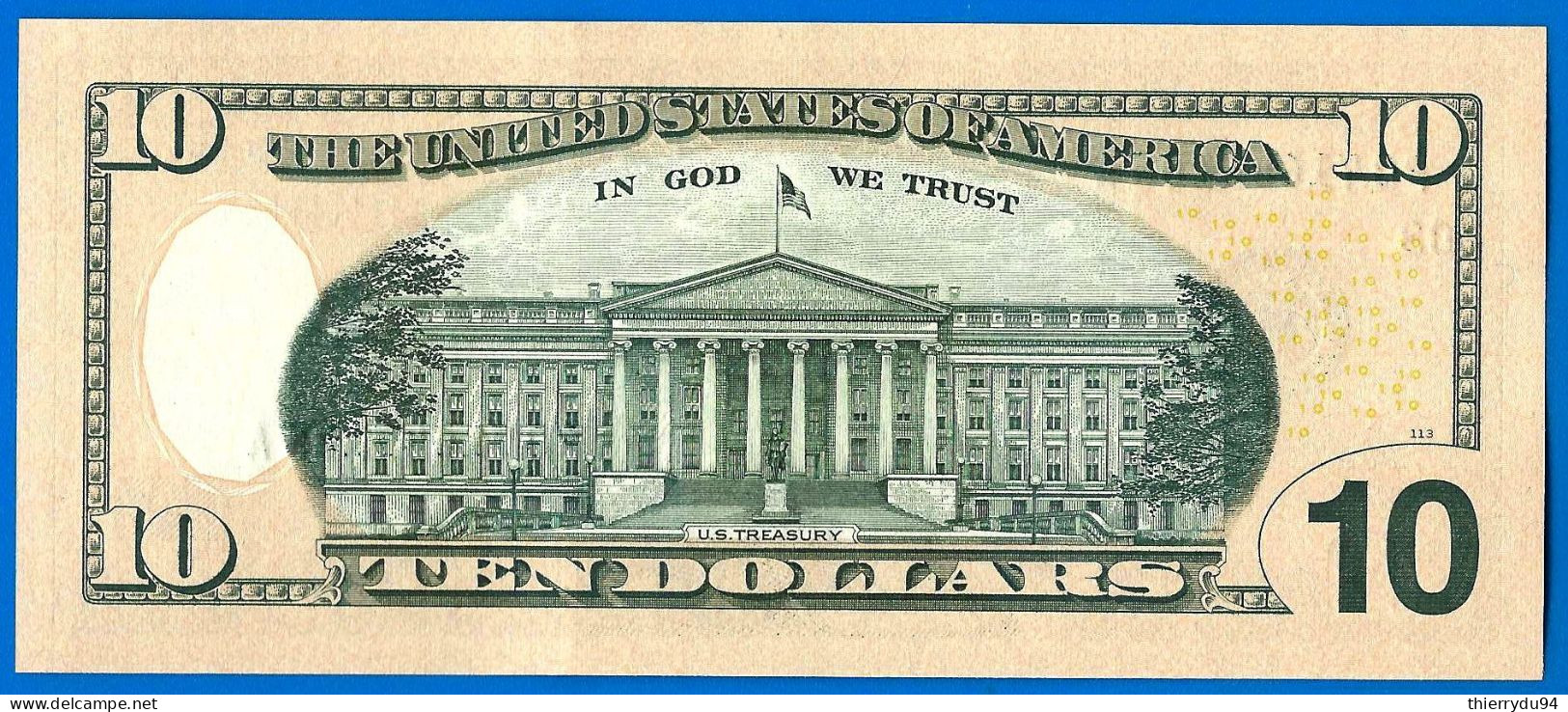 USA 10 Dollars 2017 A Neuf UNC Mint Philadelphia C3 Suffixe A Etats Unis United States Dollar Paypal Bitcoin - Billets Des États-Unis (1862-1923)