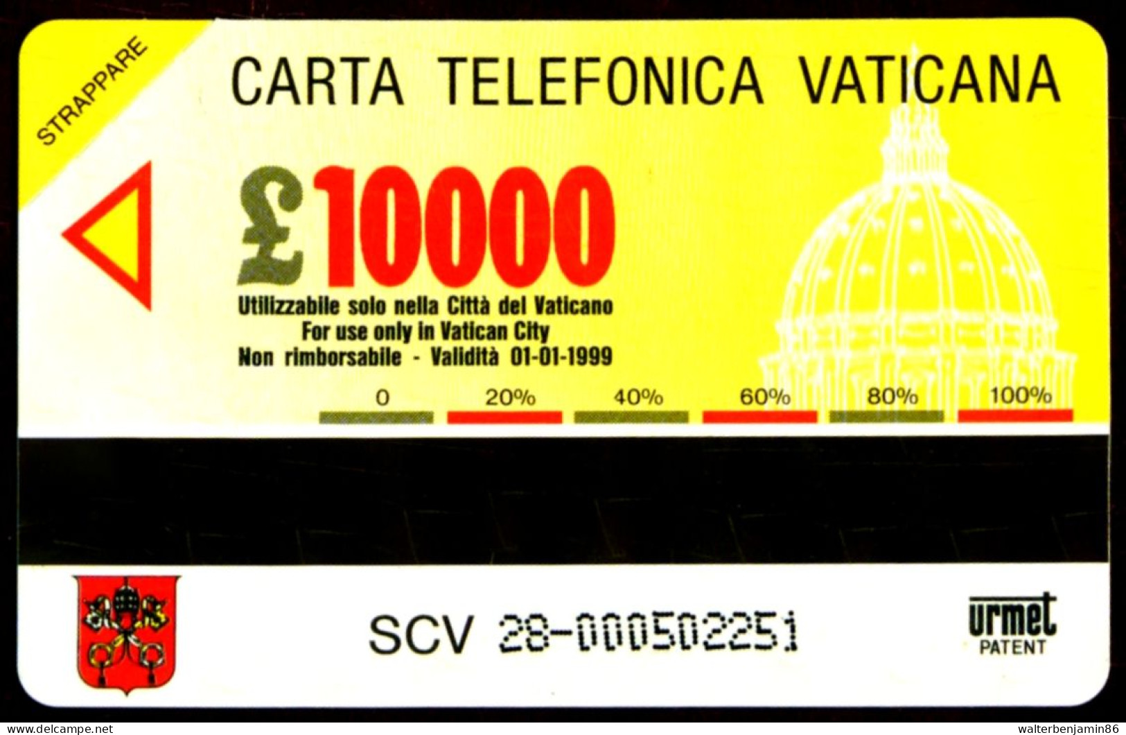 G VA 28 C&C 6028 SCHEDA TELEFONICA NUOVA MAGNETIZZATA VATICANO S. GIOVANNI DI DIO - Vaticaanstad