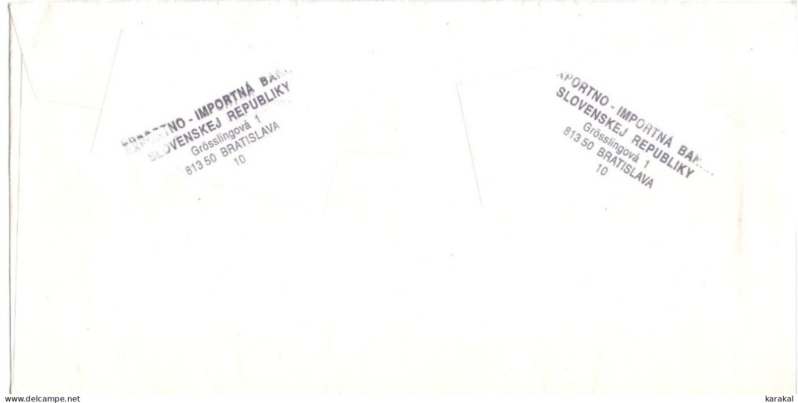 Bank Mail Slovakia Slovaquie Registered Letter Recommandée From Bratislava To Bruxelles Belgium 1998 - Briefe U. Dokumente