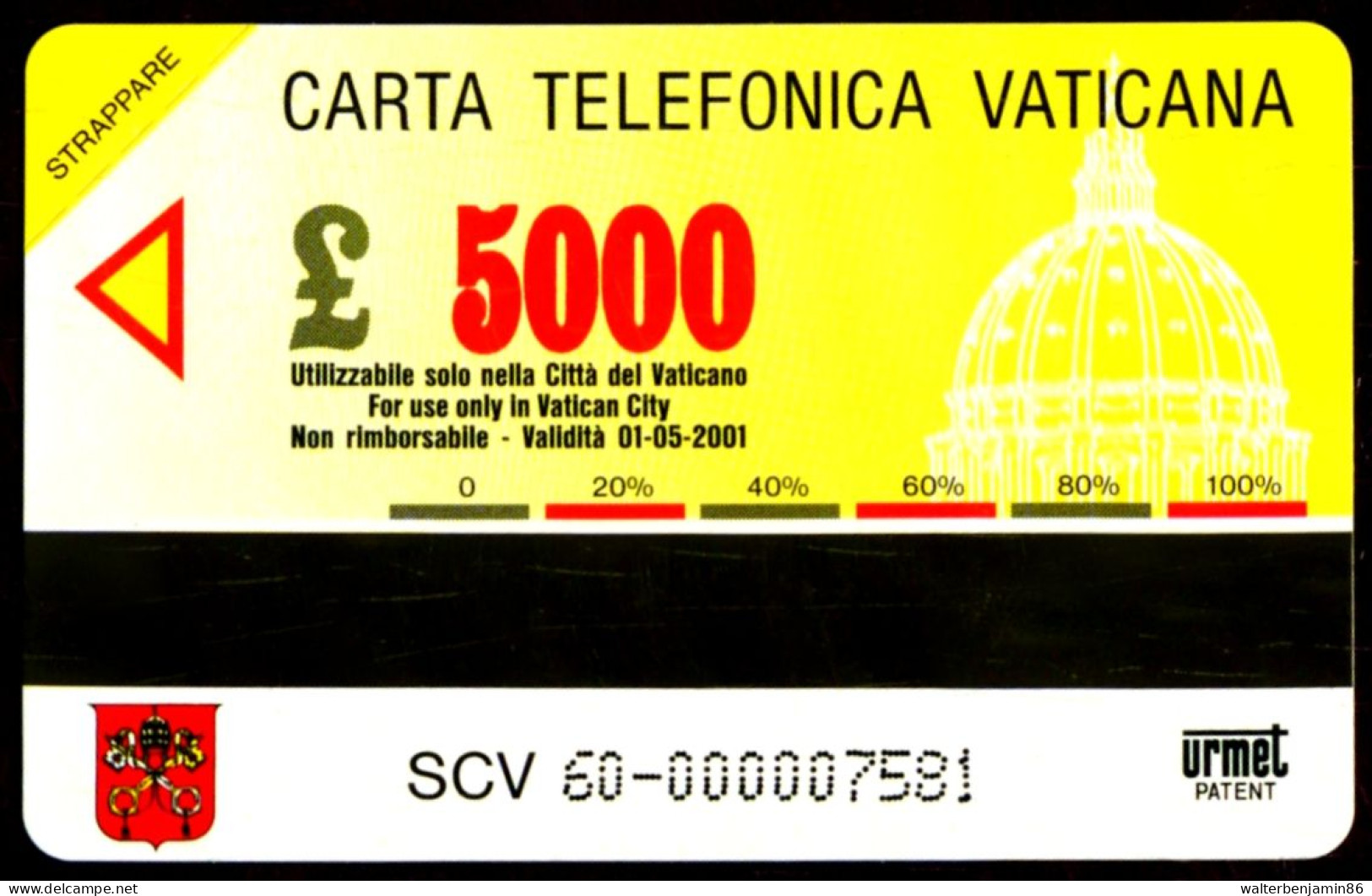 G VA 60 C&C 6060 SCHEDA TELEFONICA NUOVA MAGNETIZZATA VATICANO BEATIFICAZIONE PADRE PIO - Vatican