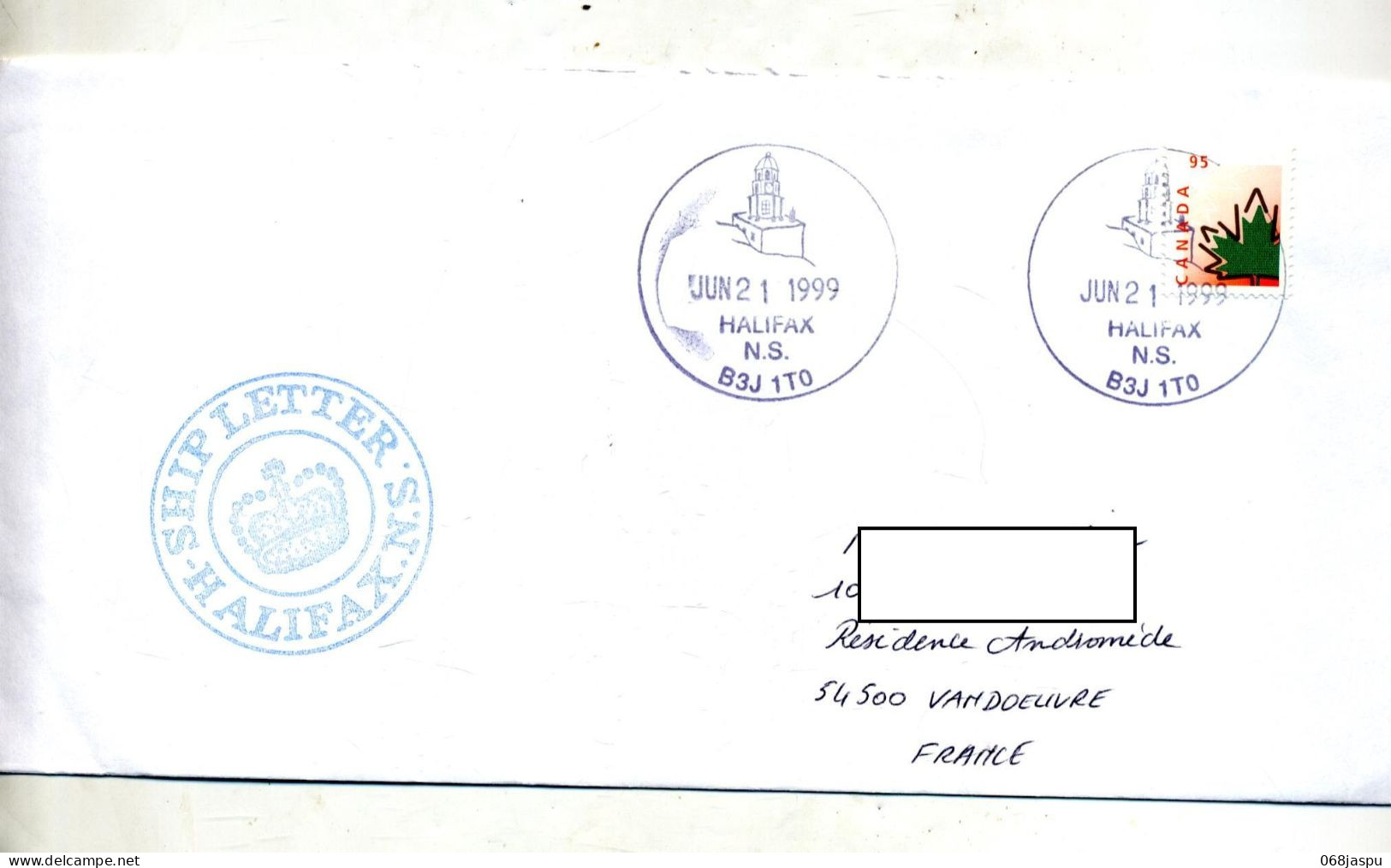 Lettre Cachet Halifax Sur Erable - Storia Postale