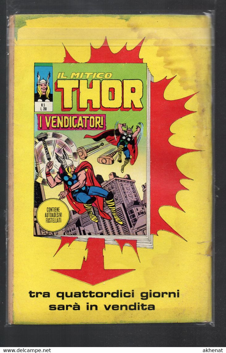 BIG - IL MITICO THOR . Ed. Corno 1971 Il N° 4 Usato . Bordo Colorato . Difetti - Super Heroes