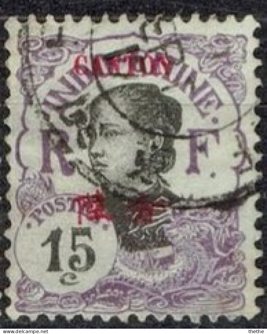 CANTON -  Femme Annamite - Used Stamps