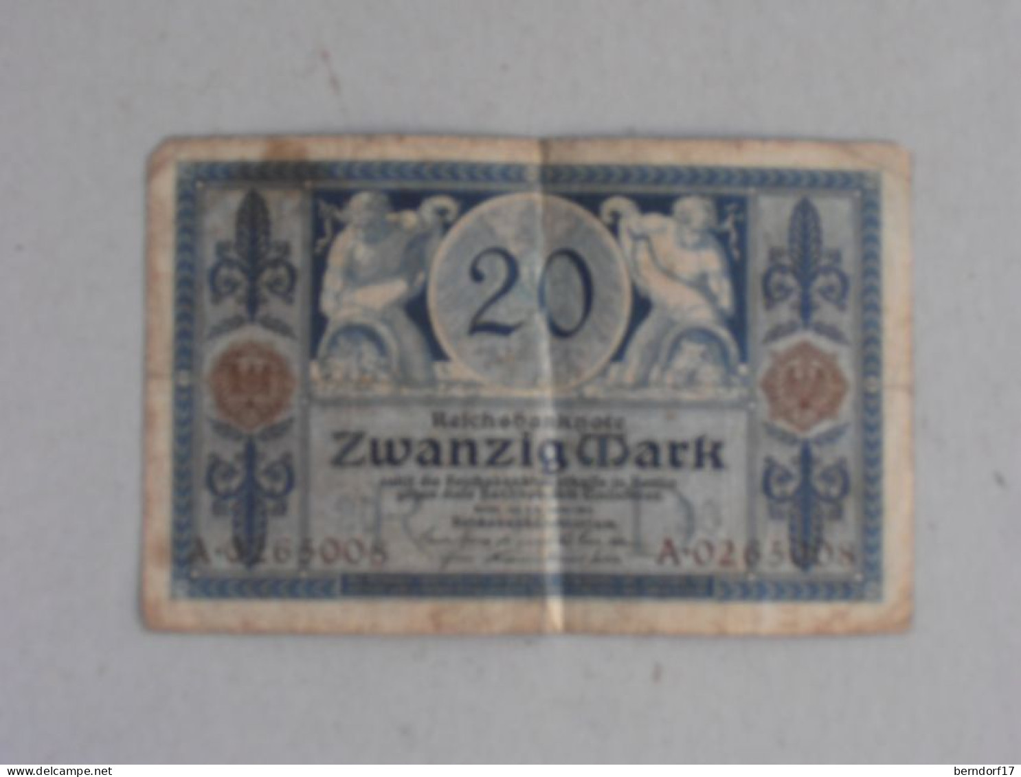 REICHSBANKNOTE 20 - 20 Mark