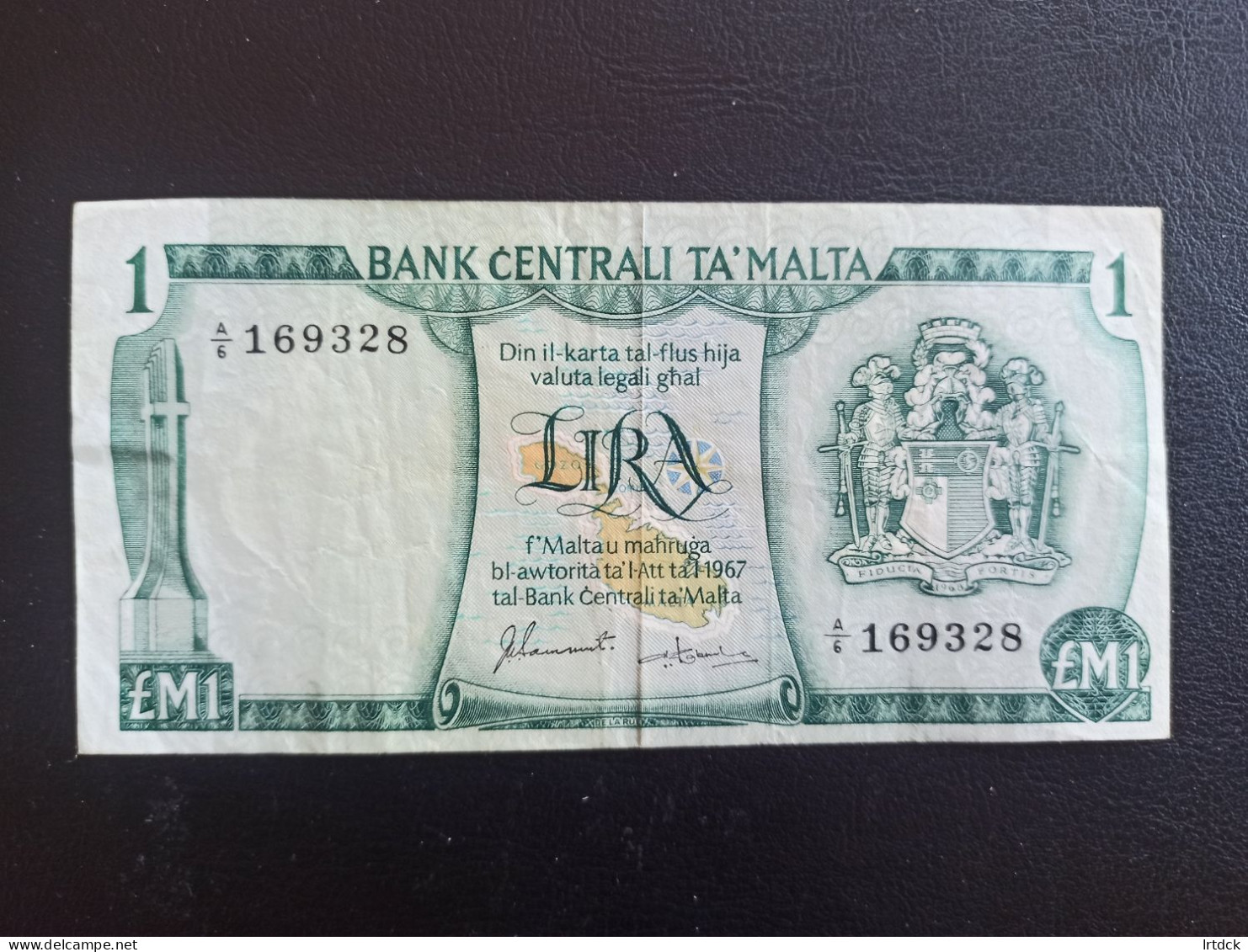 Malte  1 Pound 1973  (1967)  Ttb+ - Malta