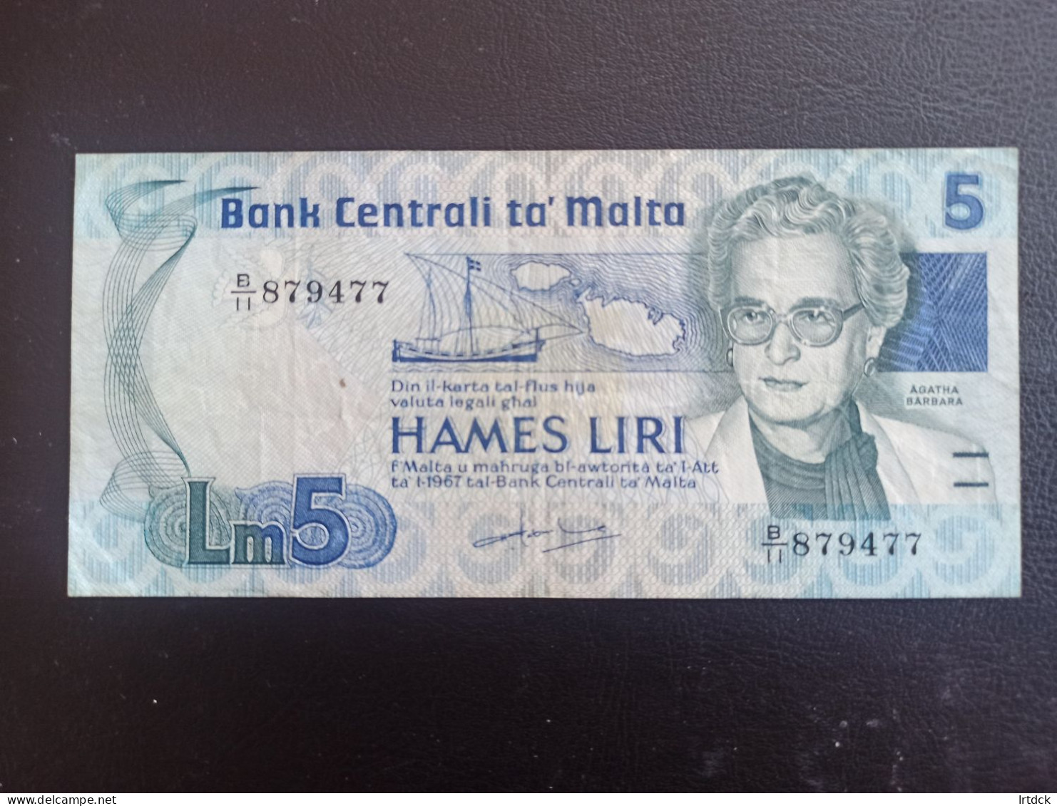 Malte  5 Liri (pound) 1986 Ttb+ - Malta