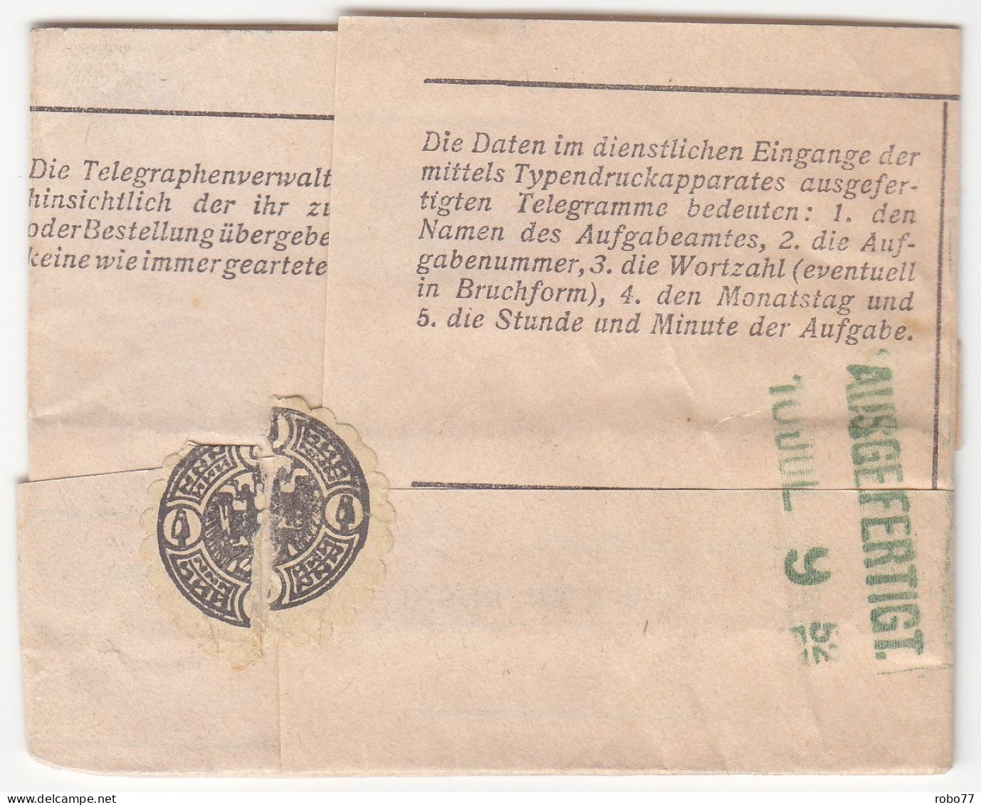 Telegram. Wien, Czernowitz (L09004) - Telegrafo