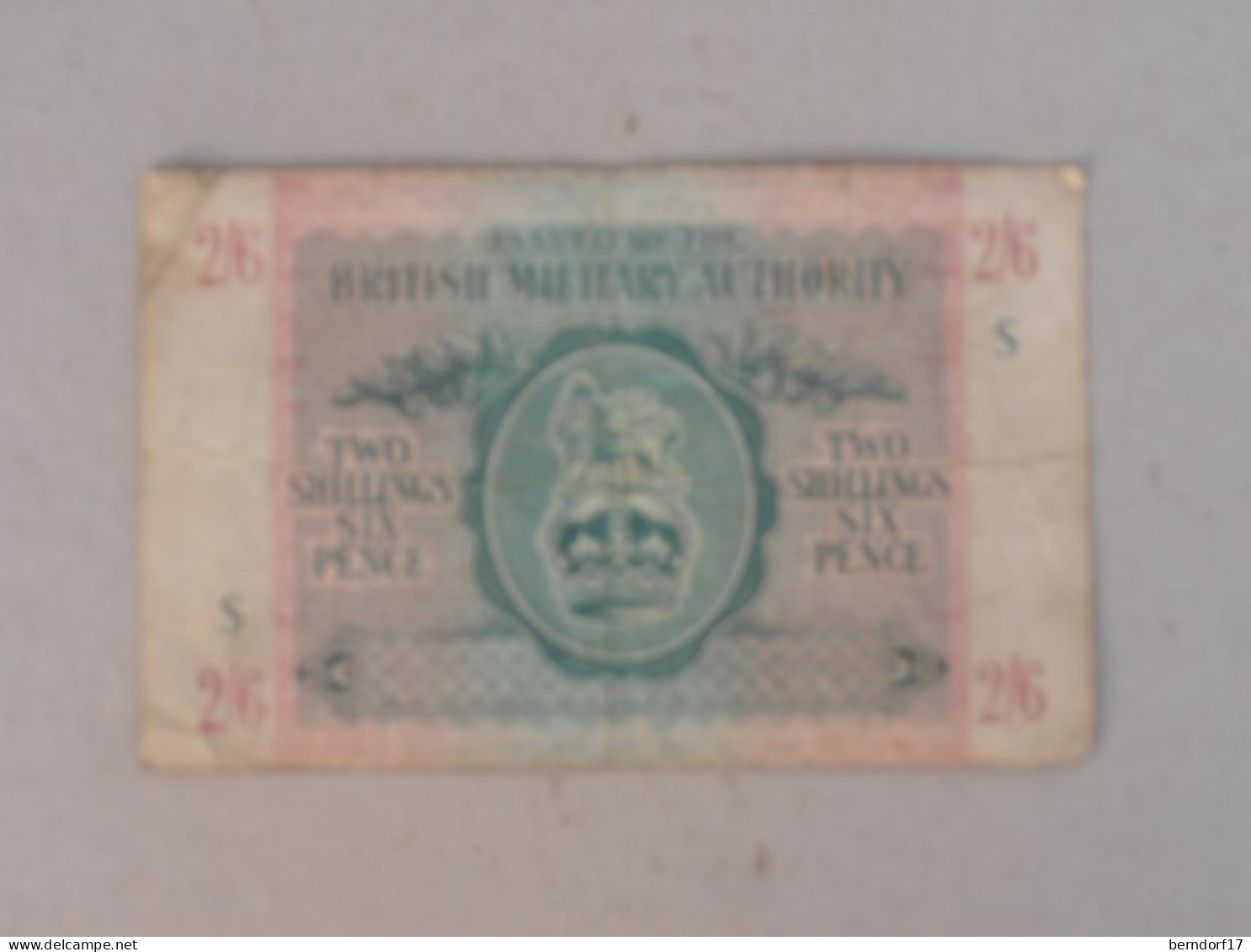 BRITSH MILITARY AUTHORITY - TWO SHILLINGS SIX PENCE - 2 Schilling 6 Pence